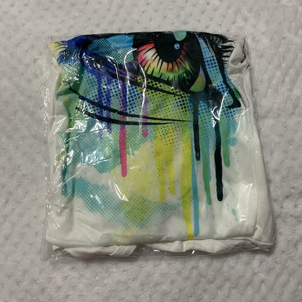 Neck Print White T-shirt - Picture 2 of 2